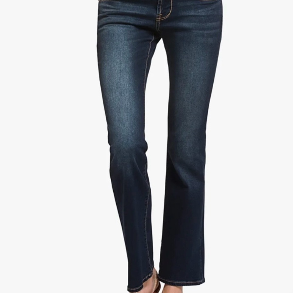 Lucky Brand Women’s Mid-rise Sweet N Low Short Boot Cut Blue Jeans Dungarees